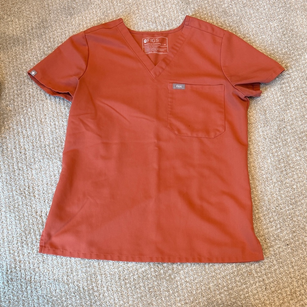 🎀 Figs scrub set Terracotta Catarina TopXS regular Zamora Joggers size S petite🎀 - Picture 2 of 12
